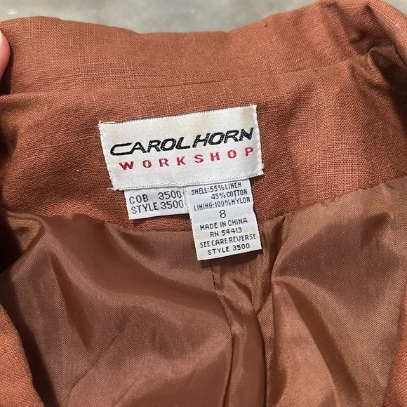 Vintage Linen Blend Blazer - Picture 2 of 13